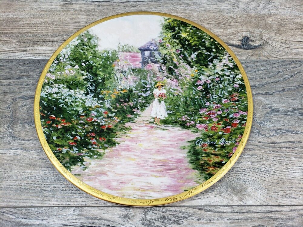 1987 Pickard Arden Rose A Time Gone By Gardens of Monet Collector Plate #245